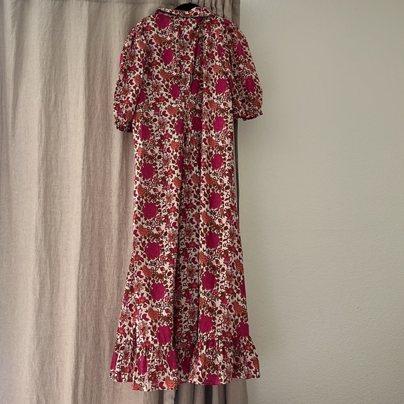 Mille Resort & Travel Laurel Floral Peasant Prairie Maxi Dress Size XL - Picture 7 of 8